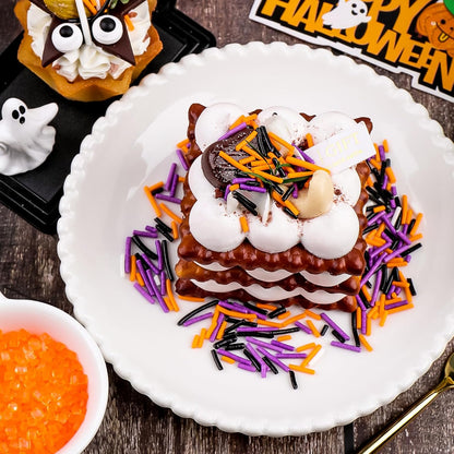 Halloween Baking Studio Sprinkle Set for Content Creators, 4-Bottle Photo-Ready Decorating Kit