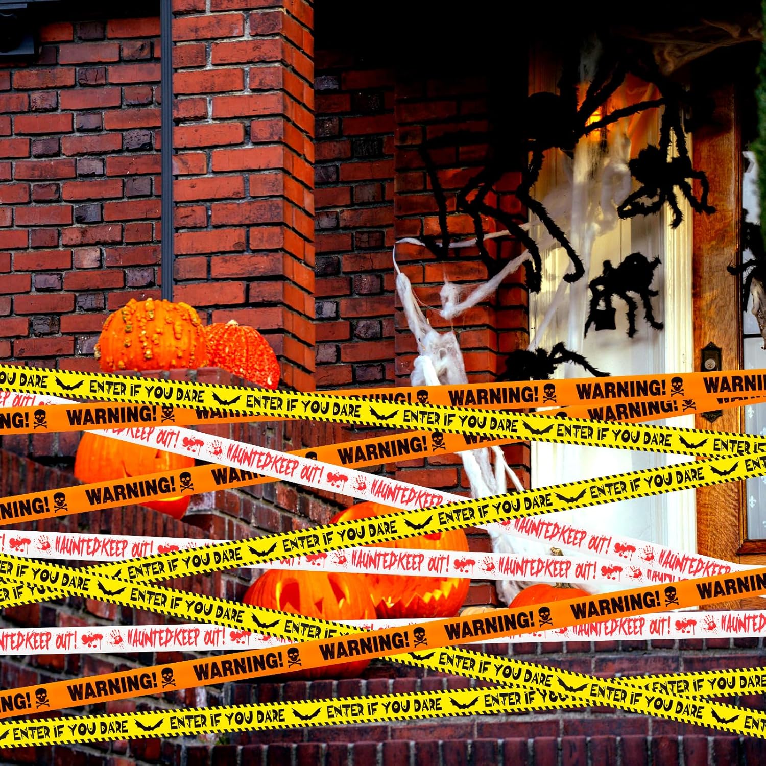 Halloween Caution Tape 3-Pack – Fun Seasonal Gift for the Friend Who Loves Spooky Decor