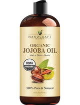 Handcraft Blends USDA Organic Jojoba Oil – Premium Grade Single-Ingredient Elixir, High-End Skincare for the Discerning Connoisseur