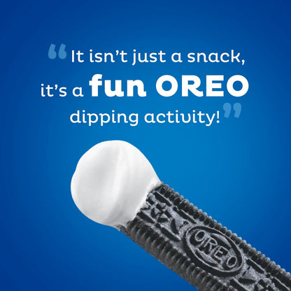 Handi-Snacks OREO Cookie Sticks 'N Creme Dip Snack Packs for Office Desk Drawers, Breakrooms, and Commuter Bags, 20 Count