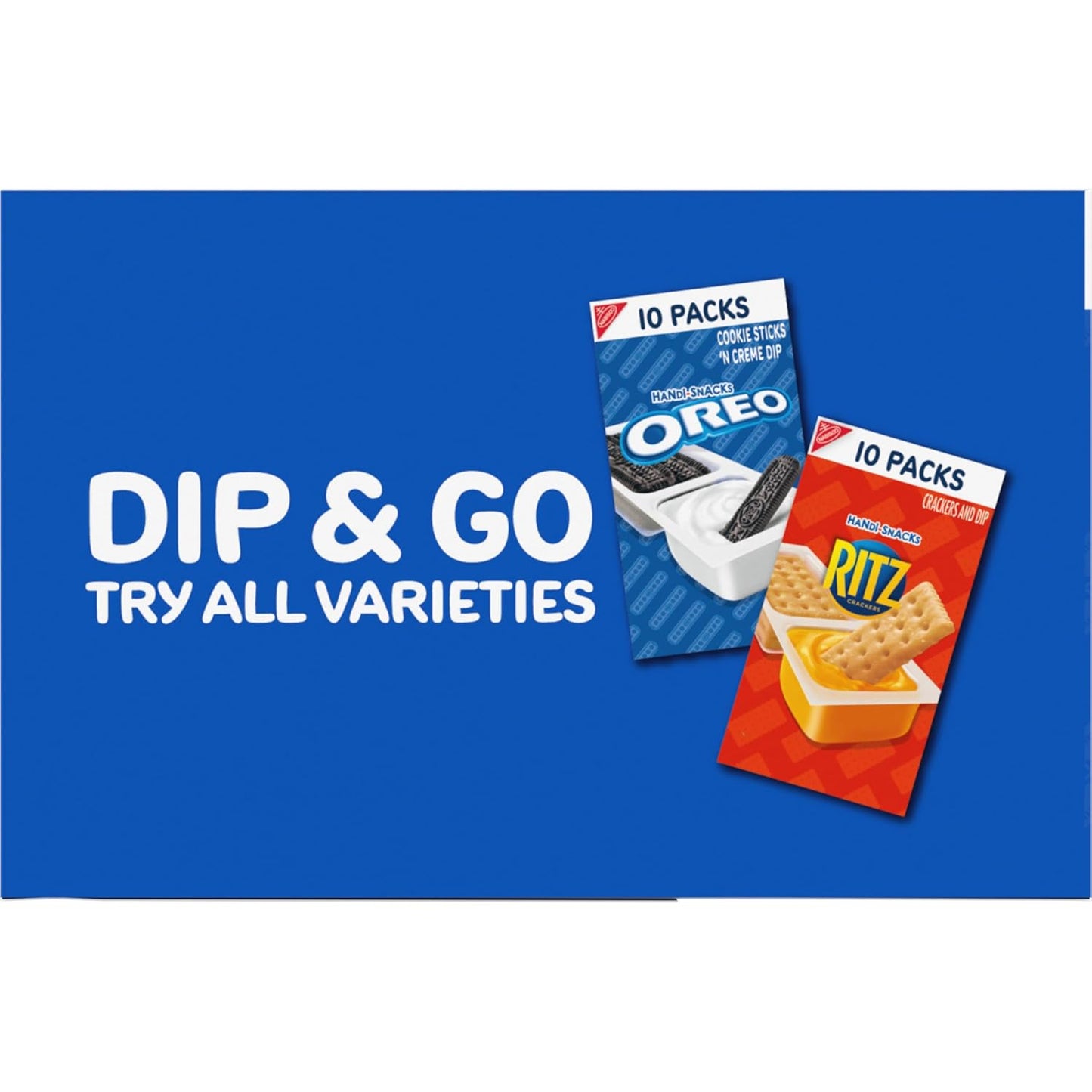 Handi-Snacks OREO Cookie Sticks 'N Creme Dip Snack Packs for Office Desk Drawers, Breakrooms, and Commuter Bags, 20 Count