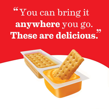 Handi-Snacks RITZ Crackers and Cheese Dip Snack Packs – 100-Calorie Portion-Controlled Snack for Mindful Eaters, 20 Single-Serve