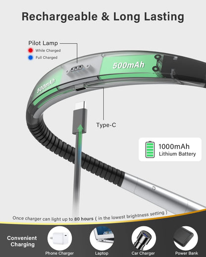 hands-free around-the-neck ergonomic form factor at 4.4 oz