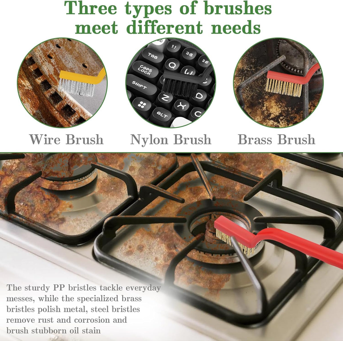 hanging hole on every handle for space-saving storage