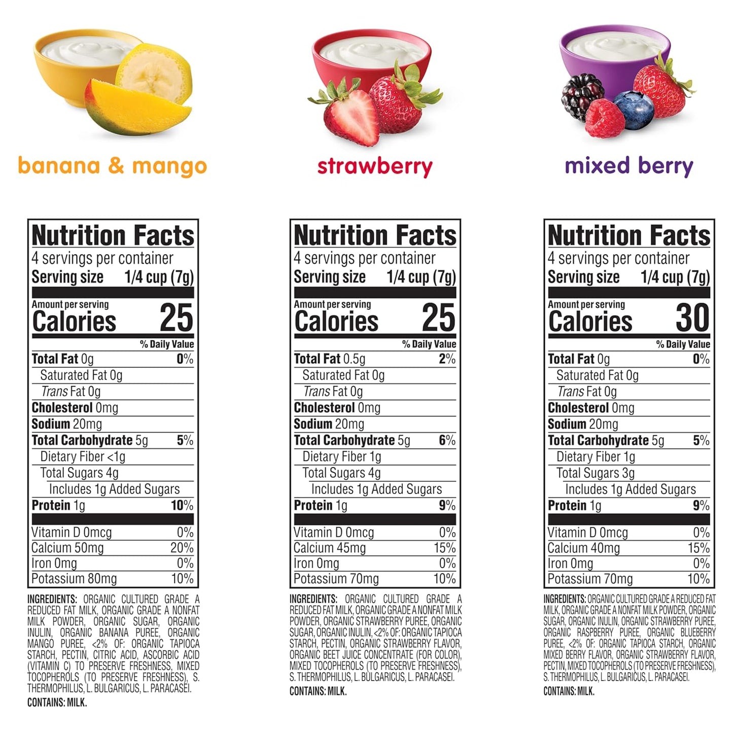 Happy Baby Organics Yogis – Quick-Dissolve Baby Snack to Reduce Choking Worry, 1 oz Variety Pack