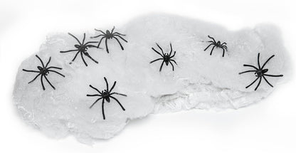 Happy Hippo Spider Web Halloween Decoration – Patio and Deck Rail Drape, Weather-Resistant Webbing for Outdoor Entertaining