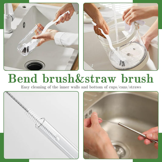 hard angled bristles optimized for narrow gap penetration