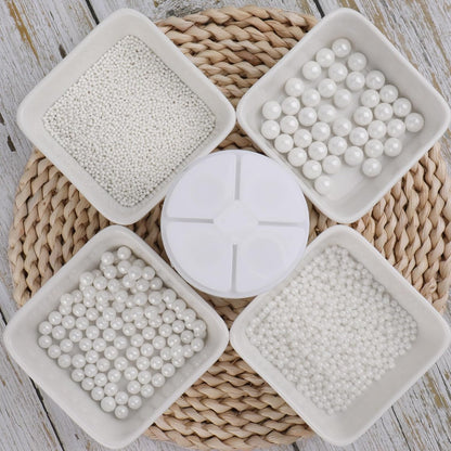 hard sugar pearl texture that provides audible crunch on desserts