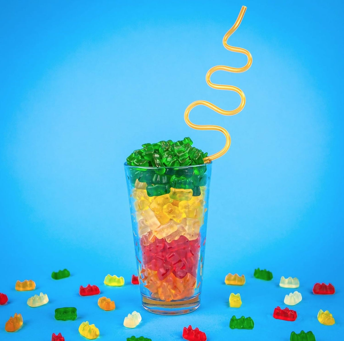 HARIBO Goldbears Gummy Bears 5 oz Bags, 12 Packs – Sealed Travel Snacks for Car Cup Holders, Hiking Packs, and Beach Days