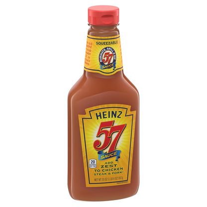 Heinz 57 Original Sauce for Calorie-Conscious Meal Prep, 20 oz Bottle at Only 20 Calories per Serving