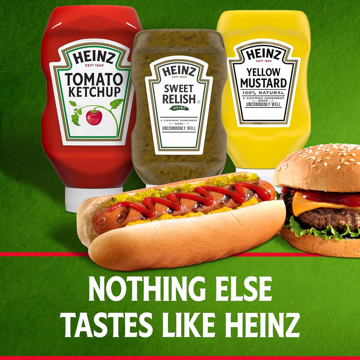 Heinz Sweet Relish 12.7 fl oz – Portable Condiment for Patio Grilling and Camping Meals