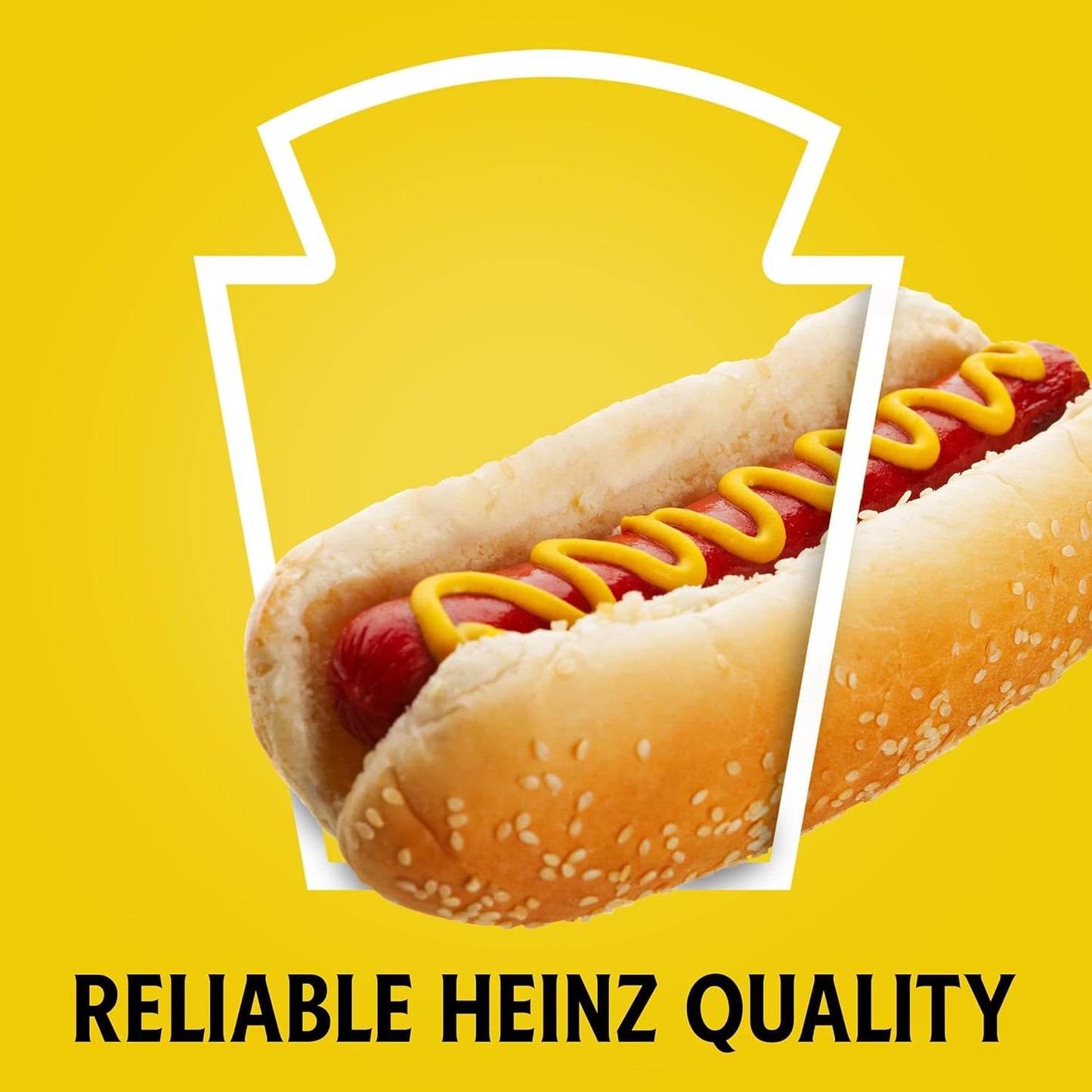 Heinz Yellow Mustard, 8 oz Easy-Squeeze Bottle – Kid-Friendly Condiment for Lunchboxes, Pretzels, and Family Sandwiches