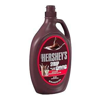 HERSHEY'S Chocolate Syrup 24 oz – Portable Squeezable Topping for Picnics and Patio Desserts