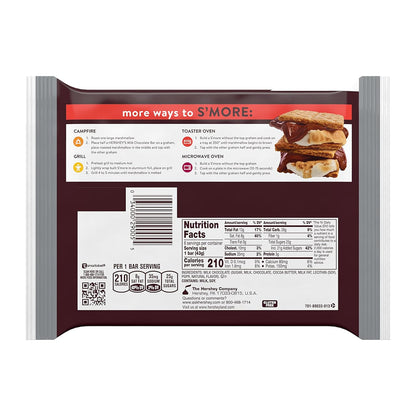 HERSHEY'S Milk Chocolate Candy – School Party Snack Pack for Kids' Lunches and Classroom Treats, Full-Size 1.55 oz Bars