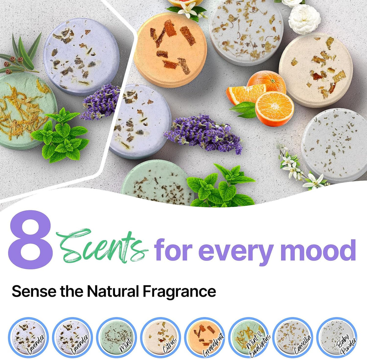 higher concentration of aromatic compounds (20-45% above competitors) for longer-lasting scent throw
