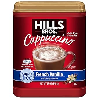Hills Bros. Sugar Free French Vanilla Instant Cappuccino – Thoughtful Stocking Stuffer for the Coffee Lover on Your List