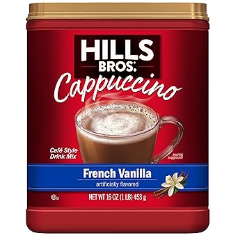 Hills Bros. Sugar Free French Vanilla Instant Cappuccino – Thoughtful Stocking Stuffer for the Coffee Lover on Your List