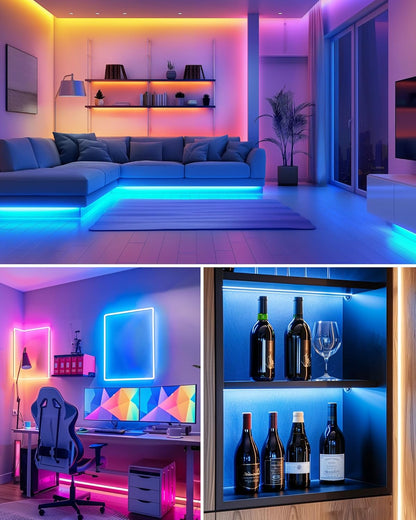 HitLights LED Strip Lights – Thoughtful Birthday Gift for Her, Dimmable RGB TV Backlight with Remote