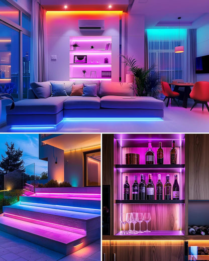 HitLights LED Strip Lights – Thoughtful Housewarming Gift for New Homeowners, Plug and Play RGB TV Backlight