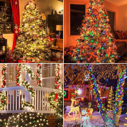 Holiday Bright LED String Lights – 108ft Patio and Backyard Christmas Decor, 300 LEDs End-to-End Connectable