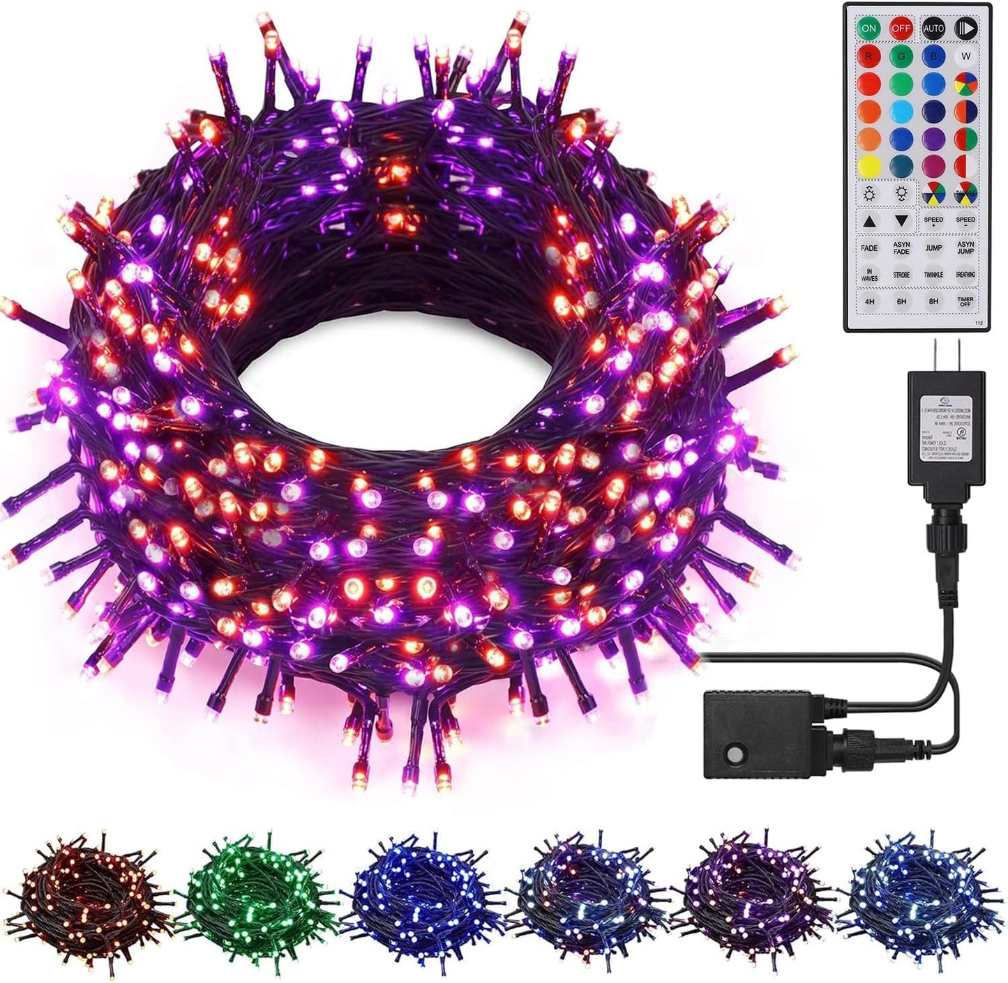 HOME LIGHTING 66ft RGB Mini Lights – Ready-to-Give Birthday Gift for Mom, Decorative Gift Box with Remote and Timer