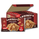 Lowrey's Bacon Curls Microwave Pork Rinds (Chickarrones), Original – Portable Keto Snack for Camping, Road Trips, and Tailgates