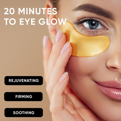 hydrogel eye-shaped patch format designed for easy adhesion and targeted delivery