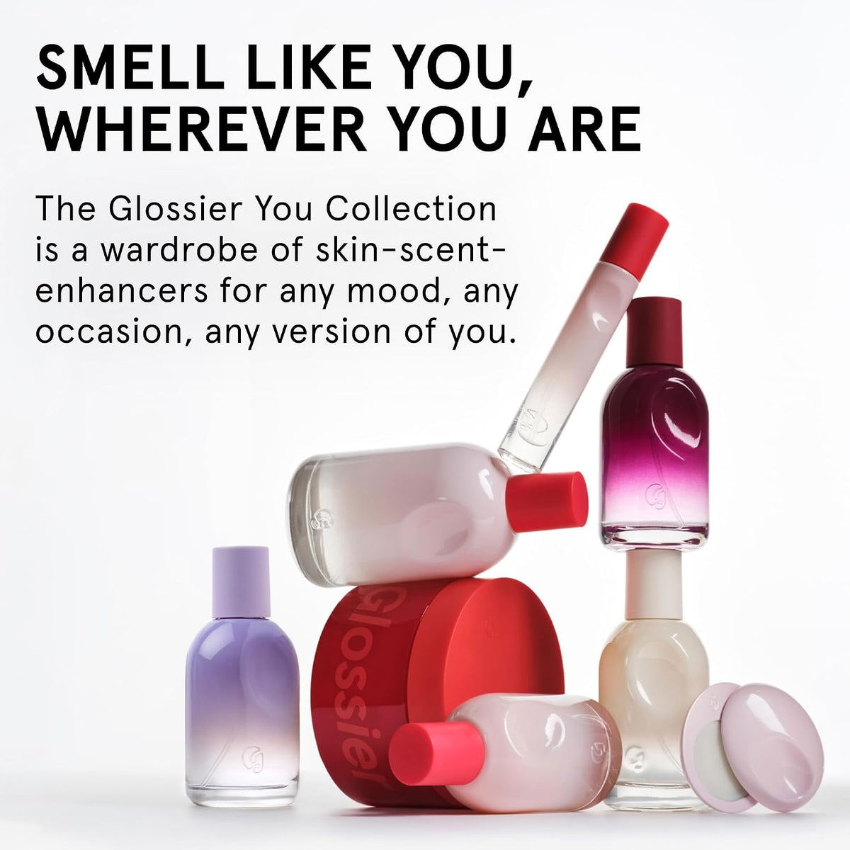 iconic bottle with thumbprint indent reinforcing the 'you are the final ingredient' branding