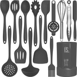 AOTHOD Heat Resistant Silicone Kitchen Set - Safe Cooking Tools for New Parents, No Melting or Chemical Leaching