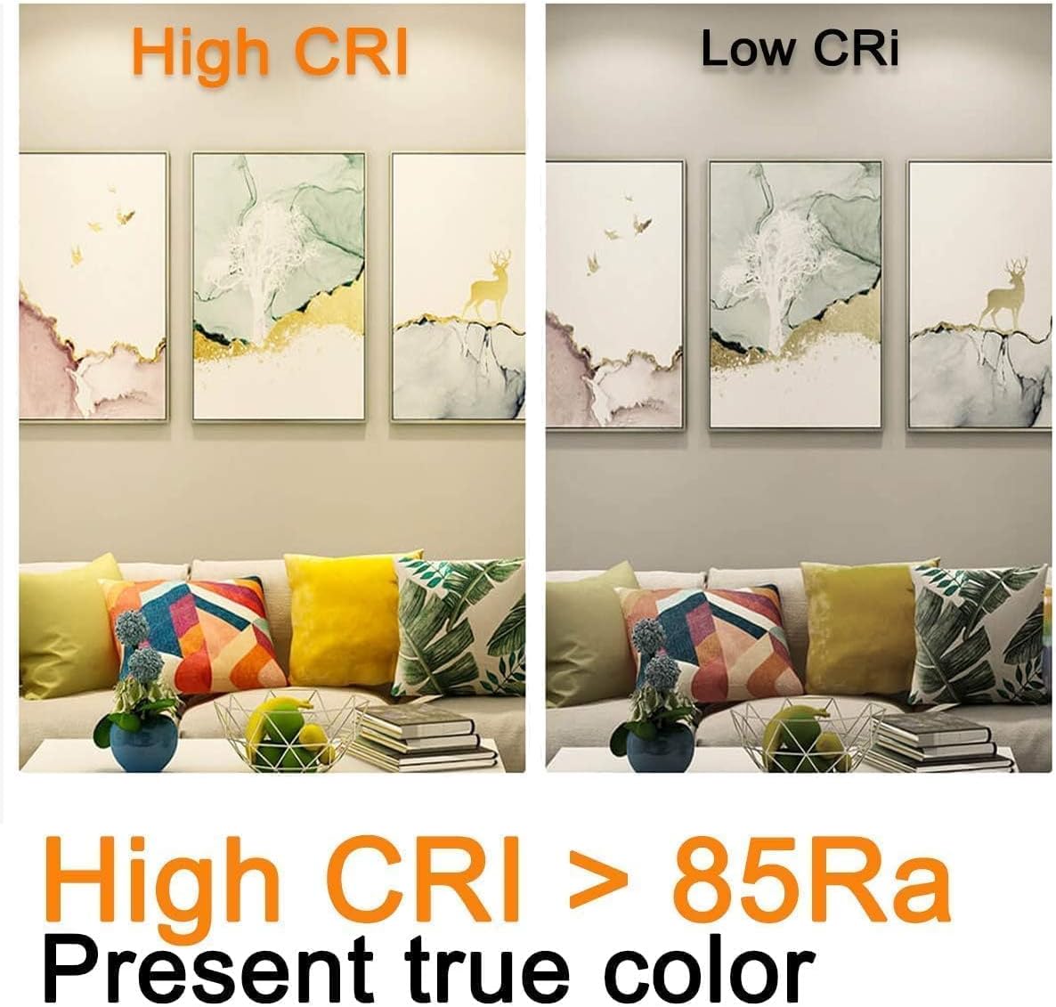 ILC RGB Color Changing LED Bulbs for Living Room Ambiance, 12 Colors Dimmable Mood Light with Remote