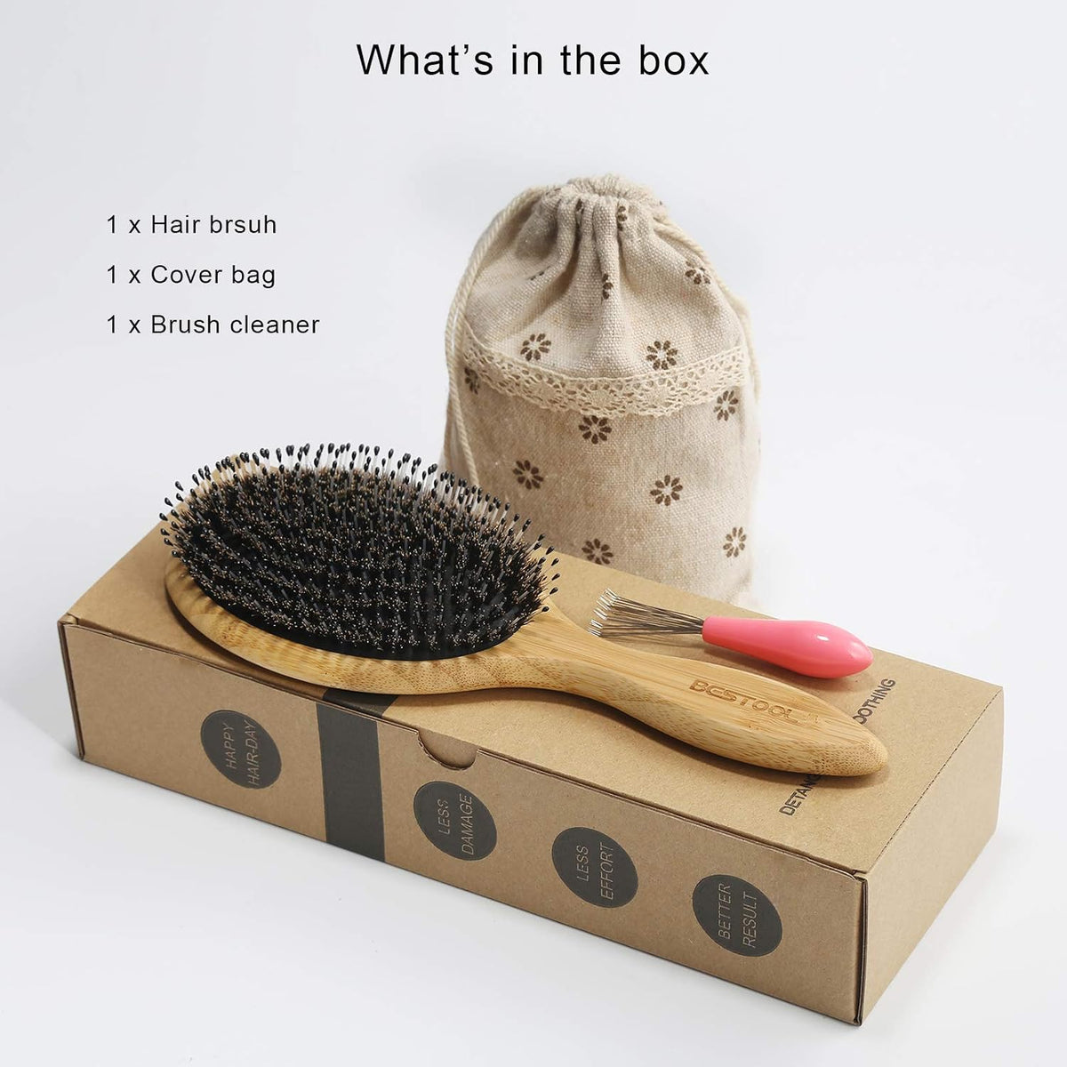 included brush cleaner and cover bag as part of the original gift pack