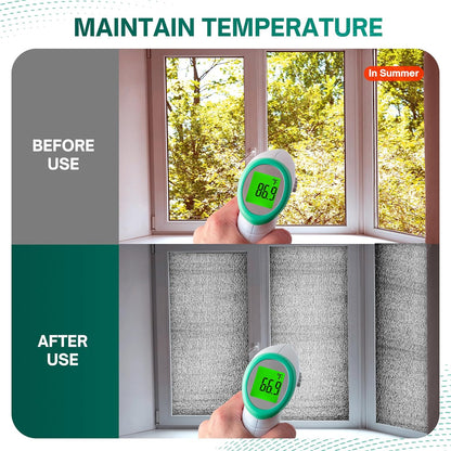 includes heavy-duty aluminum foil tape for reinforced seam sealing