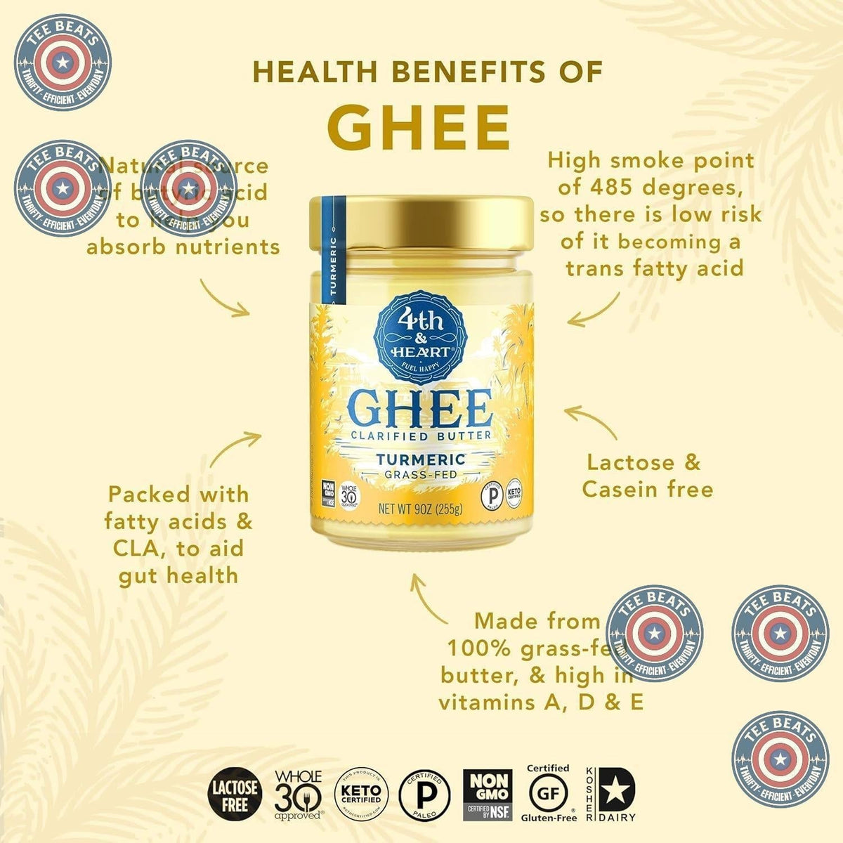 infused with turmeric for flavor and functional benefits