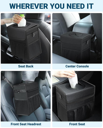 insulated interior functioning as a mini cooler, plus two side hooks for secure hanging
