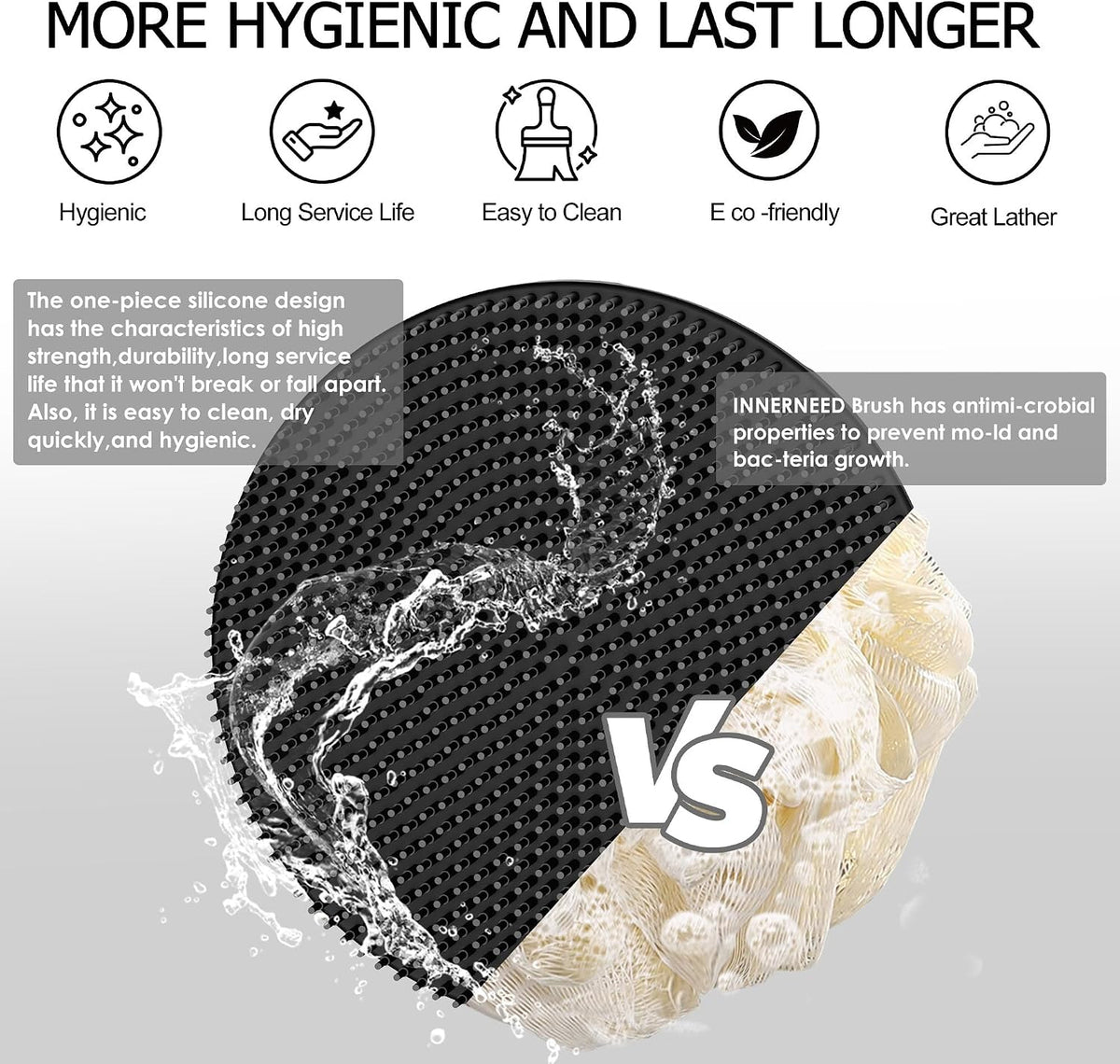 integrated hanging hole for fast air-drying and storage