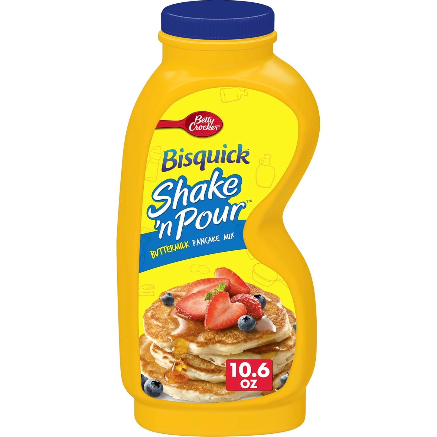 integrated shake-and-pour dispenser bottle — no separate mixing vessel required
