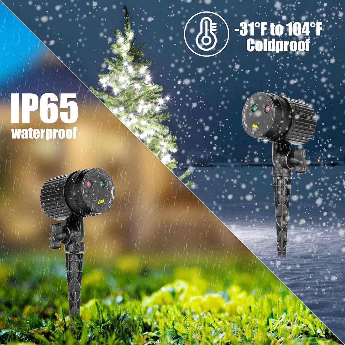 ip65 waterproof housing rated for rain and snow