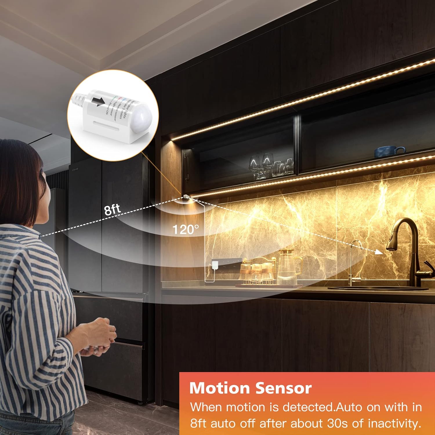 ir remote controller with dynamic mode, timer shutdown, and manual brightness adjustment
