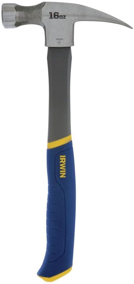IRWIN 16 oz Claw Hammer – Rust-Resistant Build for Driveway, Yard, and Outdoor Framing Work