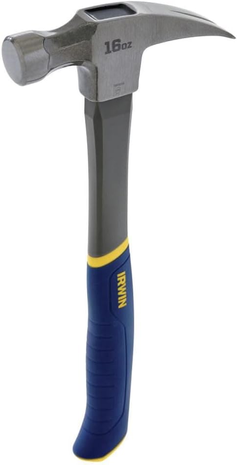 IRWIN 16 oz Claw Hammer – Rust-Resistant Build for Driveway, Yard, and Outdoor Framing Work