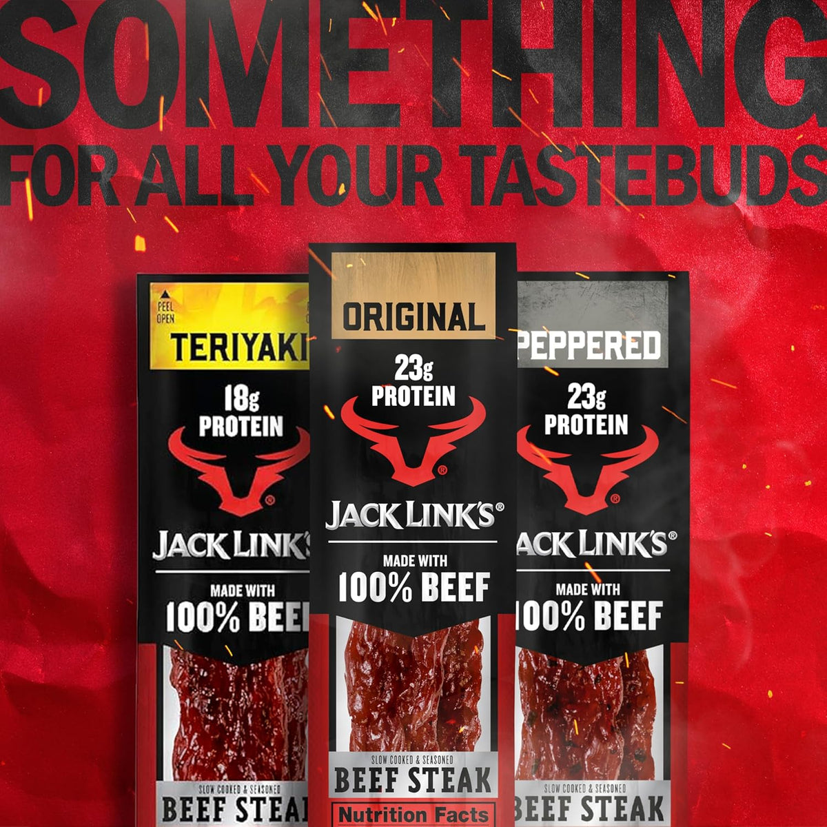 Jack Link's Beef Steak Care Package - Protein Snack Gift for Deployed Military Family Members, 12 Count