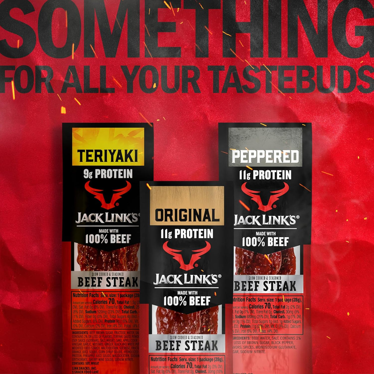 Jack Link's Premium Cuts Beef Sticks – No-Refrigeration Camp Snack for Fishing and Backpacking