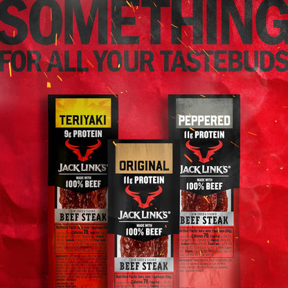 Jack Link's Premium Cuts Beef Sticks – No-Refrigeration Camp Snack for Fishing and Backpacking