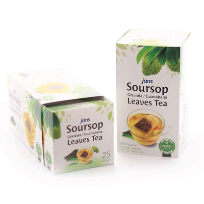 Jans Soursop Leaf Tea – Fragrant Herbal Brew for Meditation Space and Yoga Room Calm