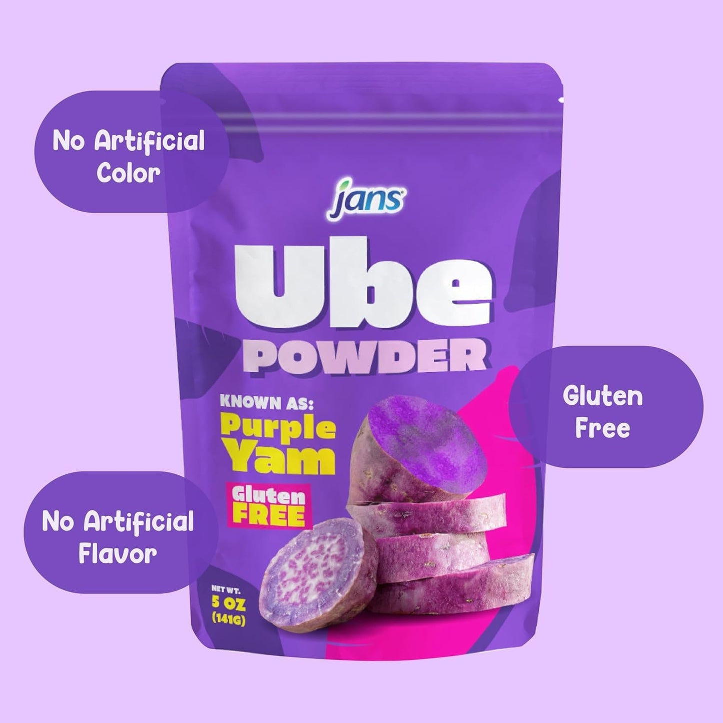 Jans Ube Powder for Baking, 5 oz | Thoughtful Gift for Filipino Food Lovers