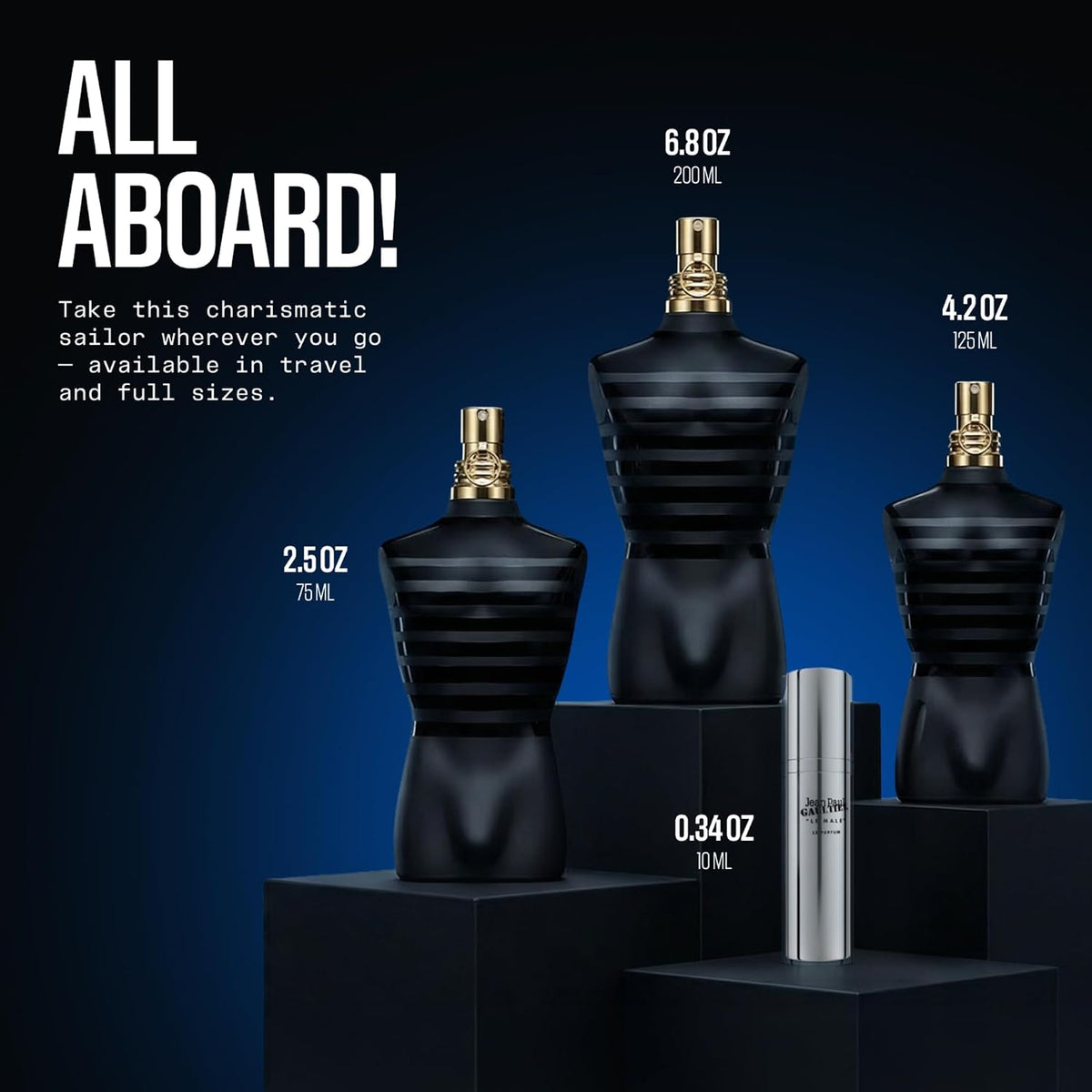 Jean Paul Gaultier Le Male Le Parfum for Men – Elite Night Out Cologne for Date Nights, Restaurants, and Nightlife
