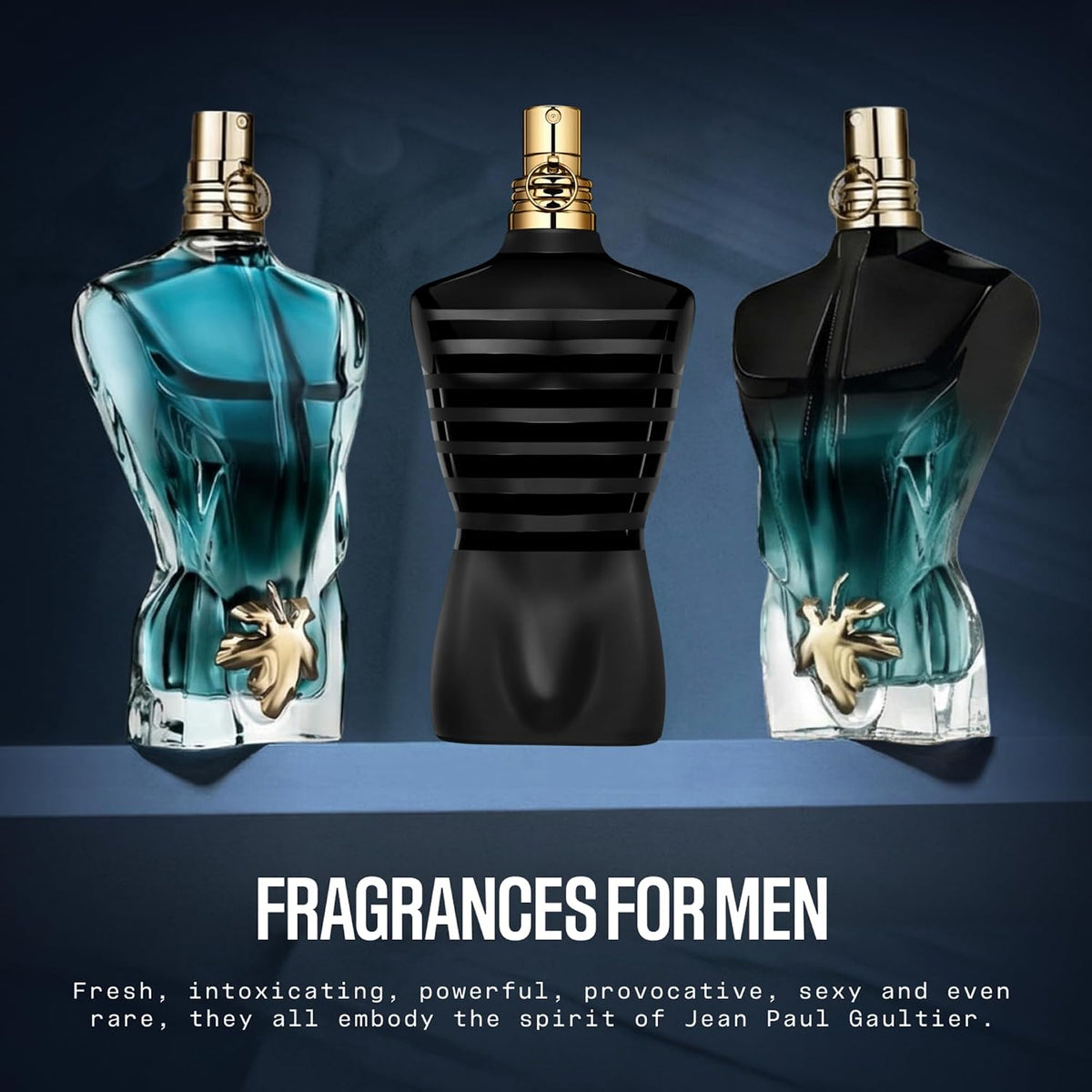 Jean Paul Gaultier Le Male Le Parfum for Men – Luxury Travel Size Fragrance in Signature Embossed Metal Tin