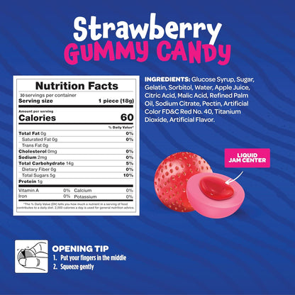 Jelly Filled Gummy Balls – Travel-Friendly Party Treat for Backyard BBQs, Patio Gatherings, and Park Celebrations