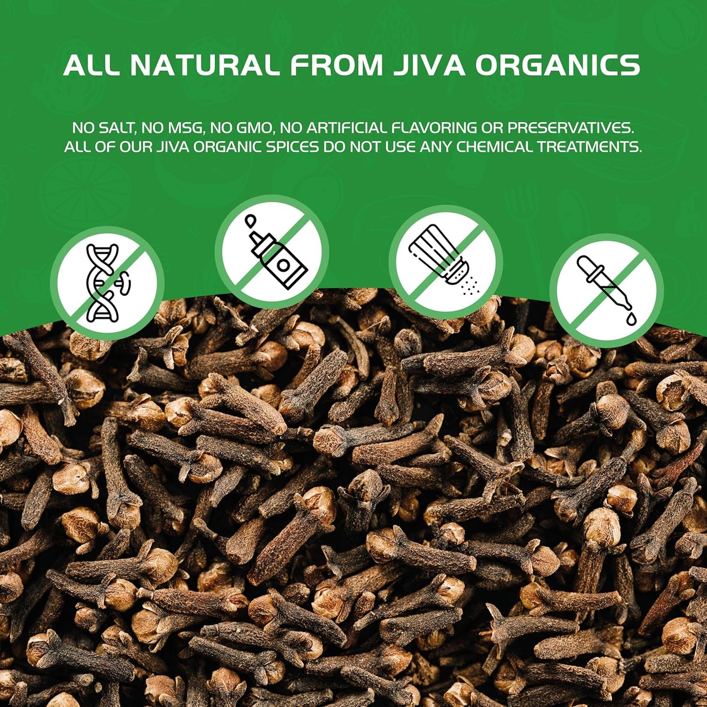 Jiva Organic Whole Cloves – Thoughtful Vegan Gift for Her, Holiday Spice Pantry Upgrade, 3.5 oz