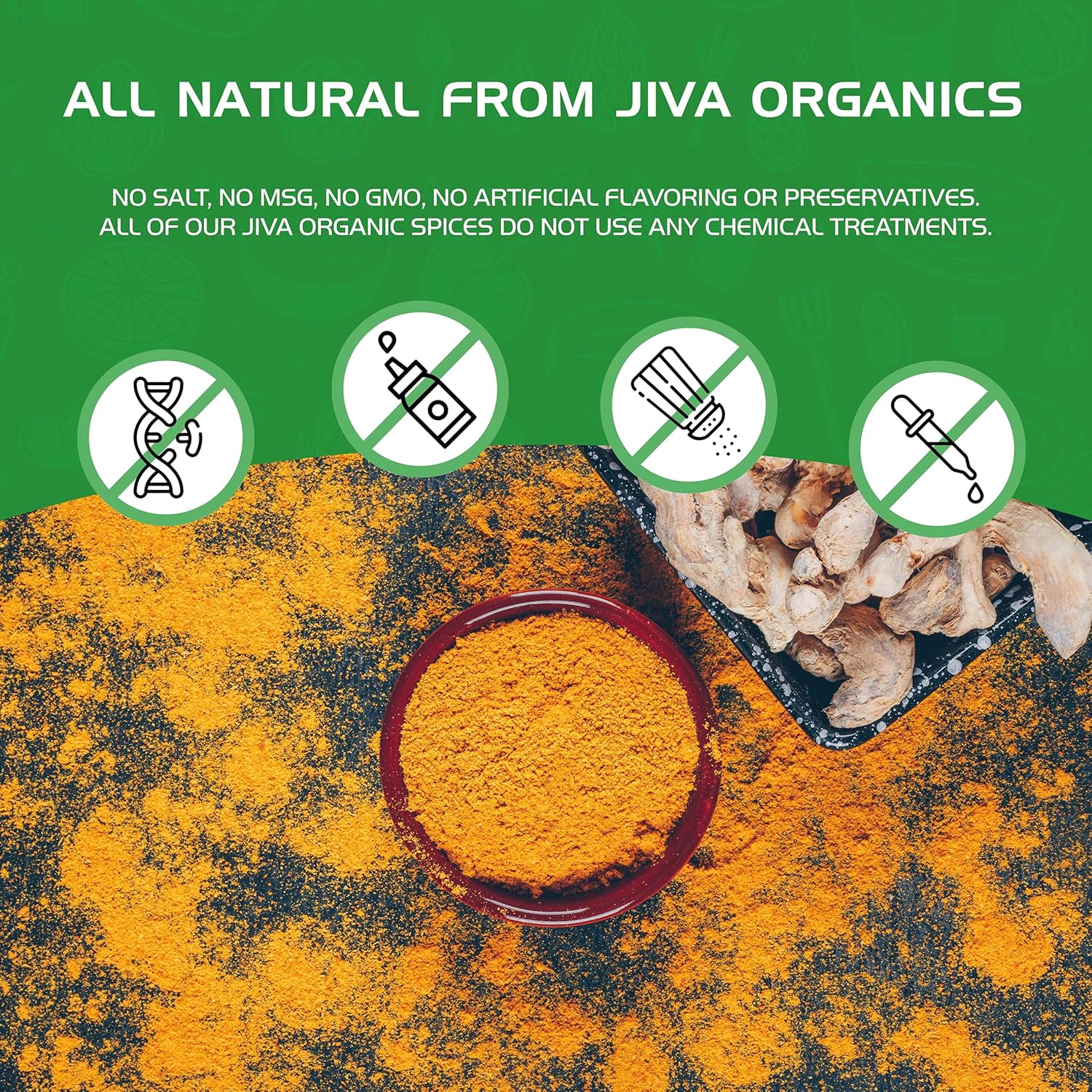 Jiva Organics Organic Turmeric Powder 1lb – Daily Anti-Inflammatory Supplement for Mindful Wellness Routines